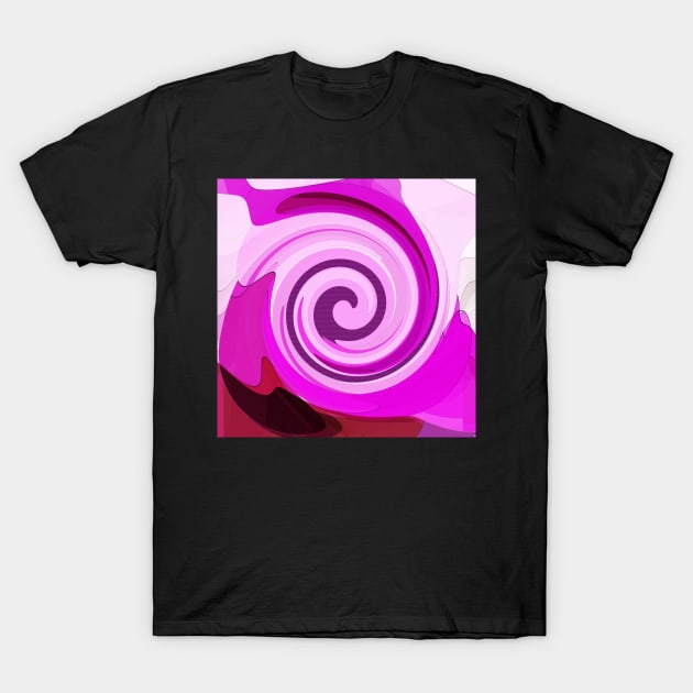 Purple and pink spirals T-Shirt by TiiaVissak